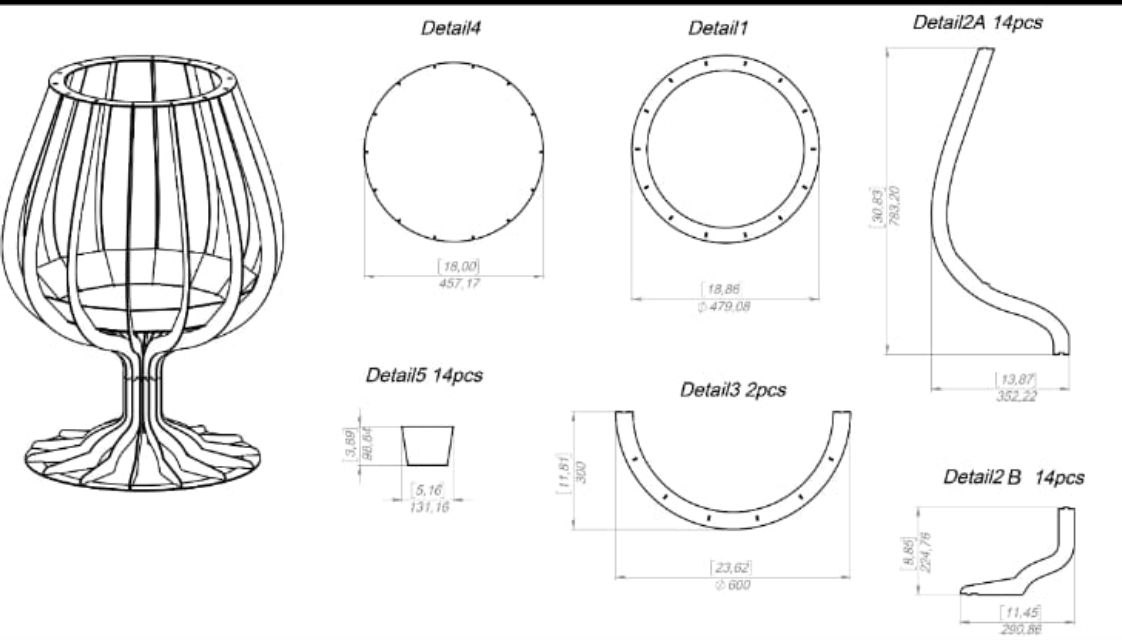 Схема деталей