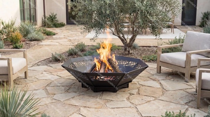 Чаша для огня восьмиугольная V1