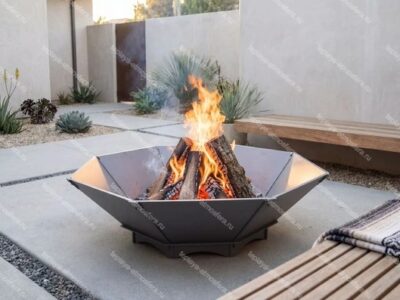 Чаша для огня восьмиугольная V2