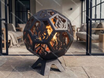 Костровая чаша Мяч Шар с крышкой