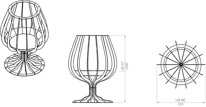Костровая чаша Коньячный бокал — изображение 8