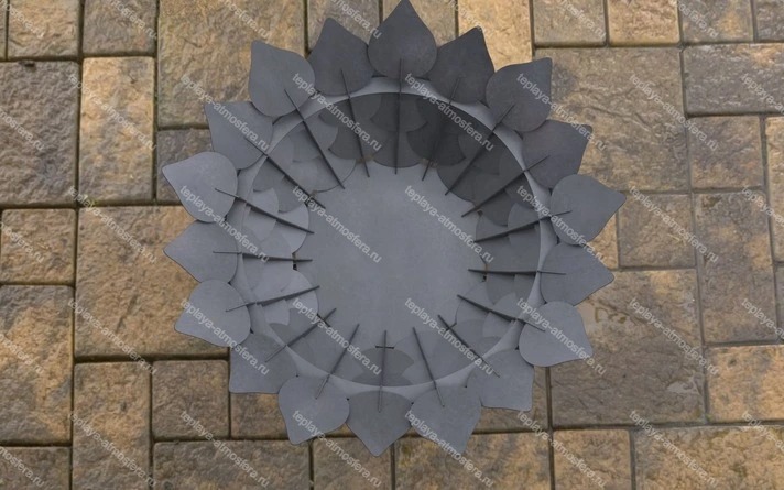 Костровая чаша Открытые Листья d=700 — изображение 6