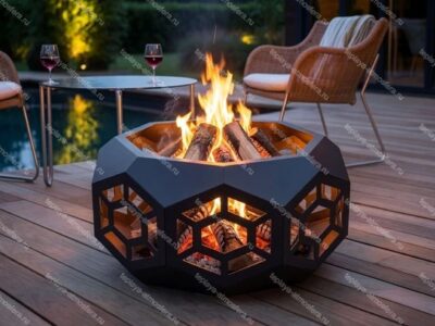 Чаша для костра восьмигранная Volumetric