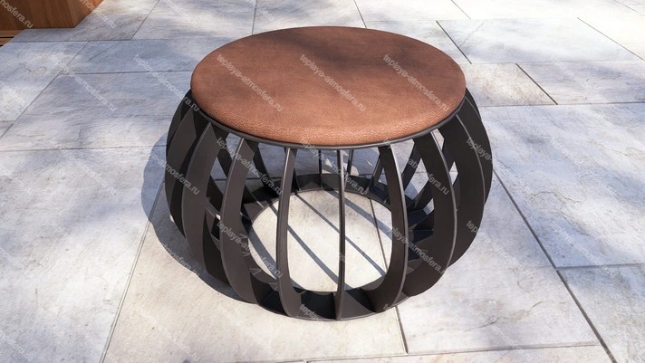 Костровая чаша-очаг Round с табуретами — изображение 10