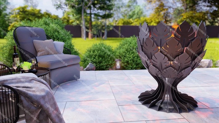 Чаша для костра Кубок Листья — изображение 2