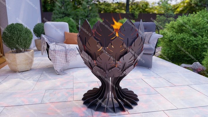 Чаша для костра Кубок Листья — изображение 3