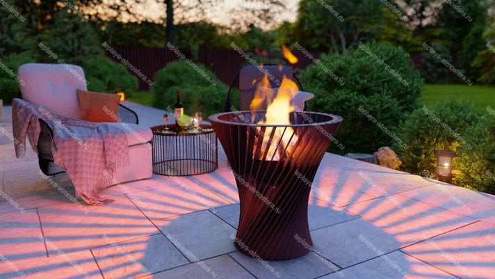 Чаша для костра Спиральная башня 625 мм — изображение 7