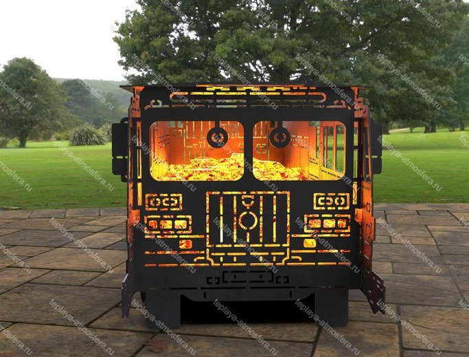 Мангал гриль Пожарная машина — изображение 3