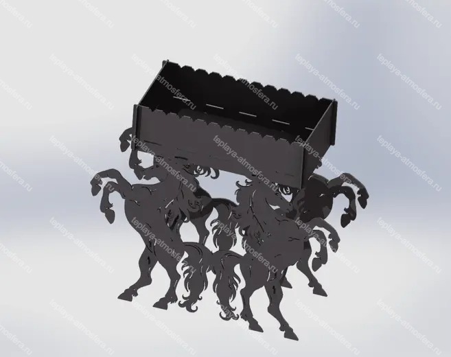 Мангал гриль Лошади — изображение 7