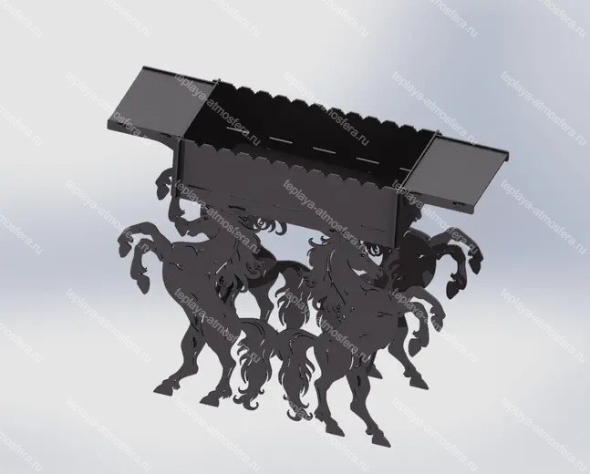 Мангал гриль Лошади — изображение 8