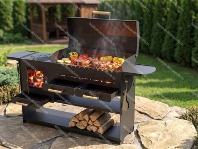 Мангал гриль Modern с печкой