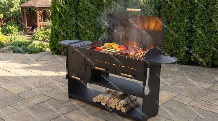 Мангал гриль Modern с печкой — изображение 2