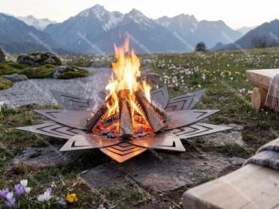 Чаша для костра Цветок V2