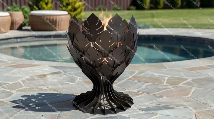 Чаша для костра Кубок Листья