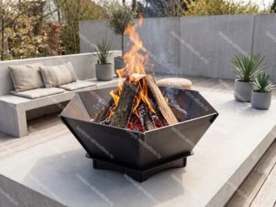 Чаша для огня шестиугольная V2