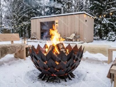 Костровая чаша Листья d=900 мм