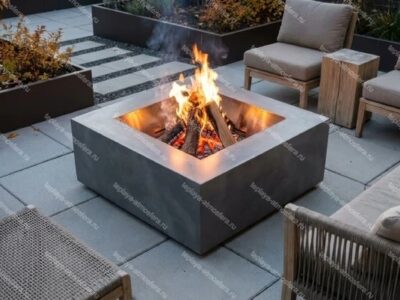 Чаша для огня квадратная Modern