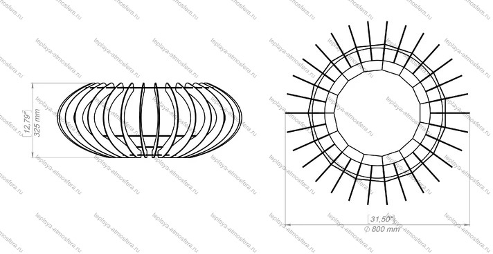 Чаша для костра Светящаяся сфера — изображение 17