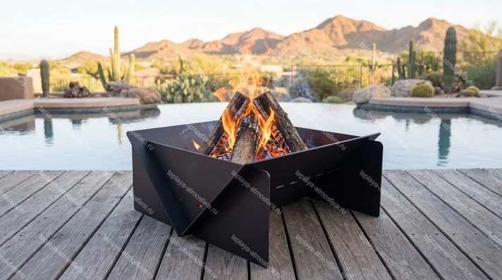 Костровая чаша Квадро 600 мм