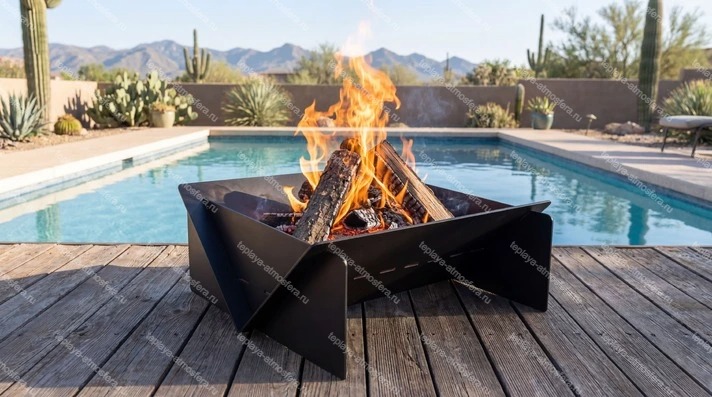 Костровая чаша Квадро 600 мм — изображение 2