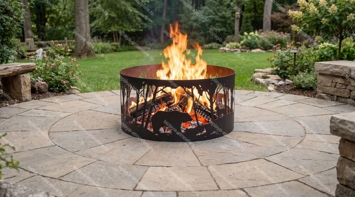 Костровая чаша кольцо Медведь