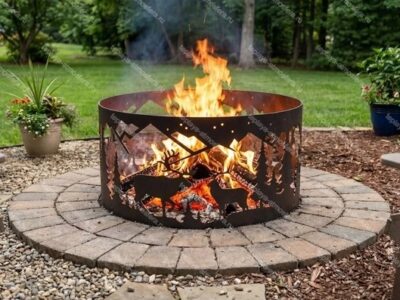 Костровая чаша кольцо Олень