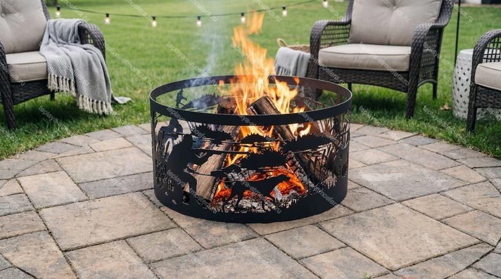 Костровая чаша кольцо Охота