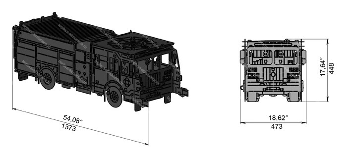 Мангал гриль Пожарная машина — изображение 8