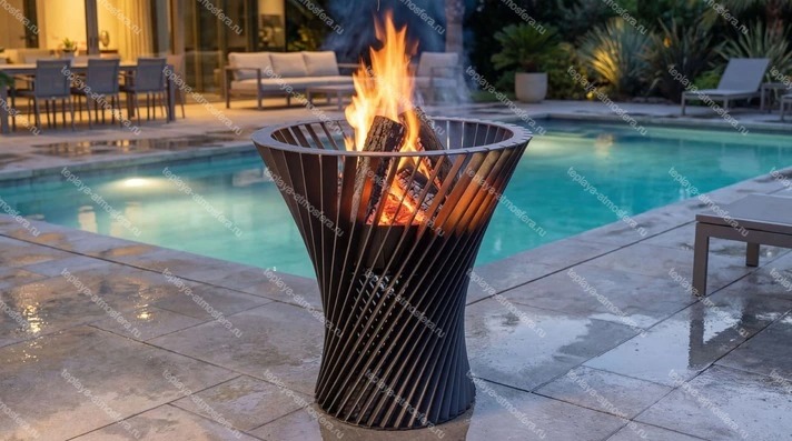 Чаша для костра Спиральная башня 625 мм