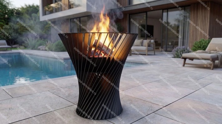 Чаша для костра Спиральная башня 625 мм — изображение 3