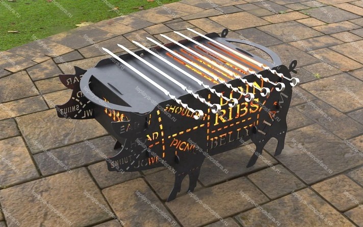 Мангал гриль Свинья — изображение 12