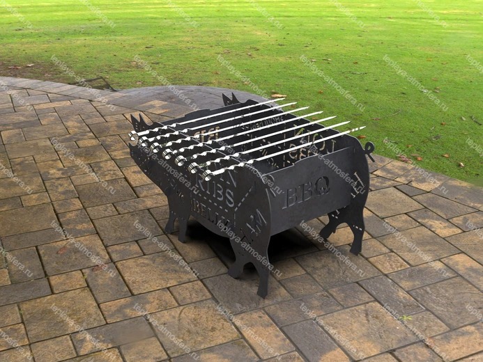 Мангал гриль Свинья — изображение 6