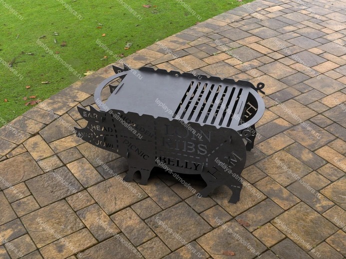 Мангал гриль Свинья — изображение 10