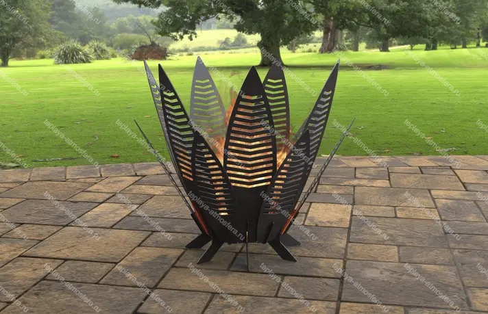 Чаша для костра Длинные листья 755 мм — изображение 2