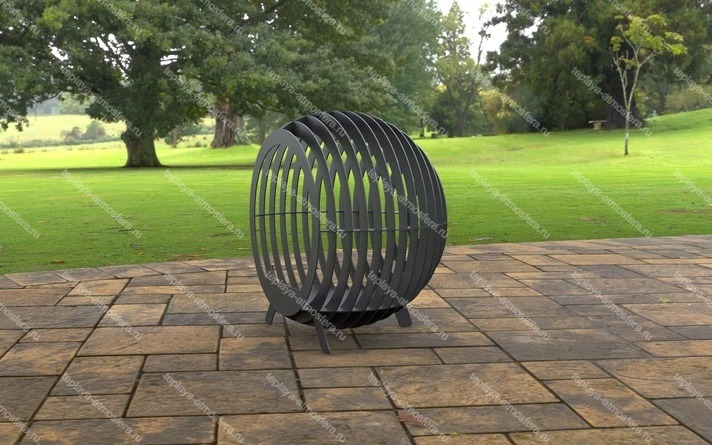 Костровая чаша Шар Сфера на ножках — изображение 9