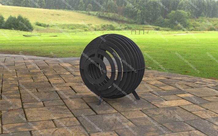 Костровая чаша Шар Сфера на ножках — изображение 10