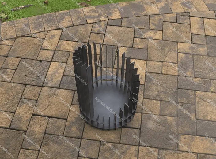 Костровая чаша Twisted high d=800 мм — изображение 6