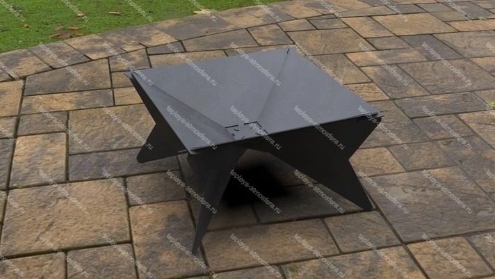 Чаша для огня квадратная разборная — изображение 4