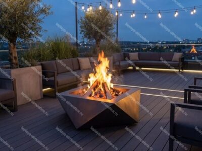 Чаша для костра квадратная Volumetric